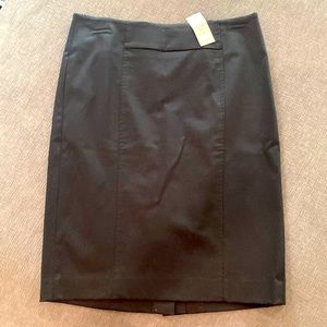 Loft black knee length pencil skirt